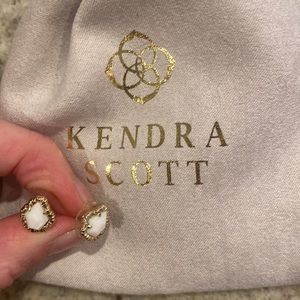 Kendra Scott White Tessa Studs